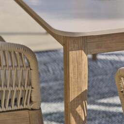 Pacific Lifestyle Moeven Outdoor 6 Seater Dining Set - thumbnail 3