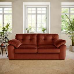 Milton Matte Velvet 3 Seater Sofa - thumbnail 1