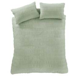 Catherine Lansfield Seersucker Reversible Duvet Cover & Pillowcase Set - thumbnail 5