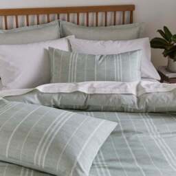 Harley Stripe Polycotton Duvet Cover & Pillowcase Set - thumbnail 2
