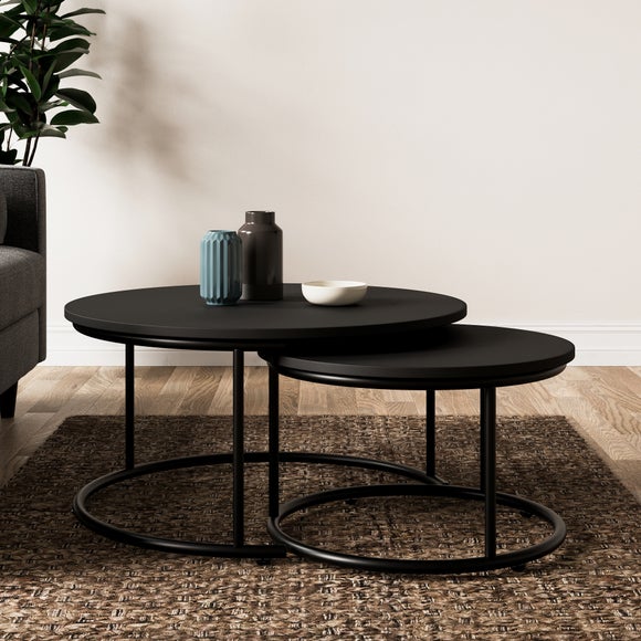 Fulton Coffee Nest of Tables, Black - image 1