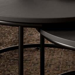 Fulton Coffee Nest of Tables, Black - thumbnail 5