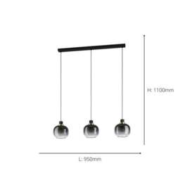 EGLO Oilella 3 Light Diner Ceiling Light - thumbnail 4