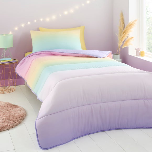 Ombre Pastel 7.5 Tog Single Coverless Duvet and Pillowcase Set - image 1