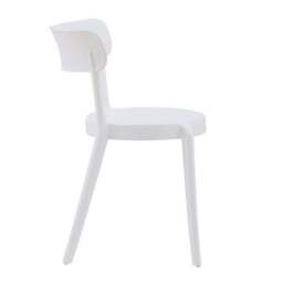 Fusion Living Plastic Bistro Dining Chair - thumbnail 3