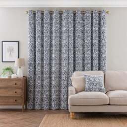 Alora Chenille Thermal Eyelet Curtains - thumbnail 4