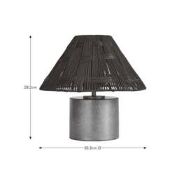 Chunky Metal & Rattan Table Lamp - thumbnail 6