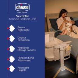 Chicco Next to Me Armonia Scandinavian Crib - thumbnail 2