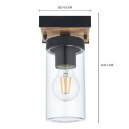 Fulton Industrial Outdoor Flush Ceiling Light - thumbnail 5