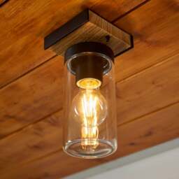 Fulton Industrial Outdoor Flush Ceiling Light - thumbnail 1
