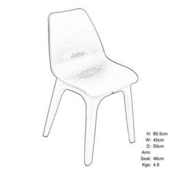 Levante 2 Seater White Bistro Set with Eolo Chairs - thumbnail 4