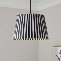 Suzie Striped Easy Fit Tapered Lamp Shade - thumbnail 1