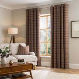 Kenmore Check Eyelet Curtains - thumbnail 2