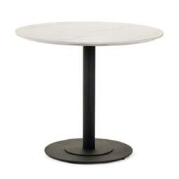 Luca 4 Seater Round Dining Table, Marble - thumbnail 2
