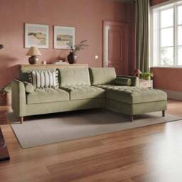 Max Soft Tonal Chenille Corner Storage Sofa Bed - thumbnail 2