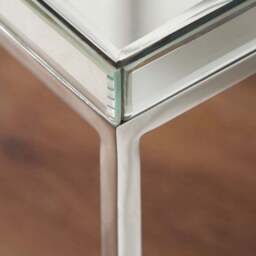 Elysee Square Coffee Table, Mirrored Glass - thumbnail 3