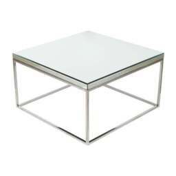 Elysee Square Coffee Table, Mirrored Glass - thumbnail 6