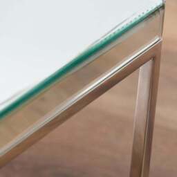 Elysee Square Coffee Table, Mirrored Glass - thumbnail 2
