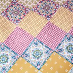 Global Patchwork Duvet Cover and Pillowcase Set - thumbnail 5