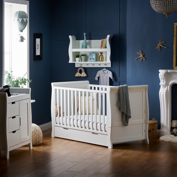 Obaby Stamford Classic 2 Piece Nursery Room Set, White - image 1