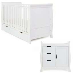 Obaby Stamford Classic 2 Piece Nursery Room Set, White - thumbnail 3