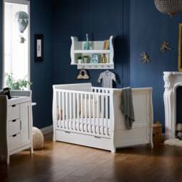 Obaby Stamford Classic 2 Piece Nursery Room Set, White - thumbnail 1