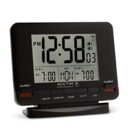 Acctim Delaware Black Alarm Clock - thumbnail 4