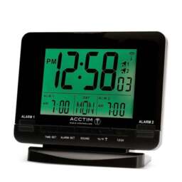 Acctim Delaware Black Alarm Clock - thumbnail 5