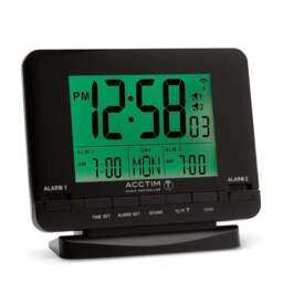 Acctim Delaware Black Alarm Clock - thumbnail 3