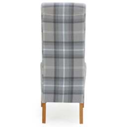 Set of 2 Chester Dining Chairs, Woven Check Fabric - thumbnail 6