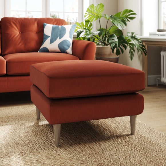 Sven Opulent Velvet Footstool - image 1