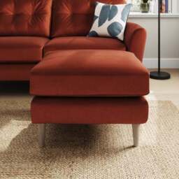 Sven Opulent Velvet Footstool - thumbnail 5