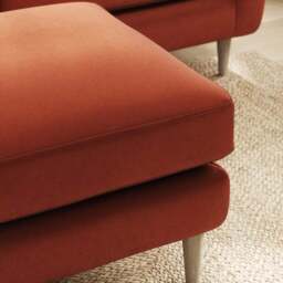 Sven Opulent Velvet Footstool - thumbnail 3