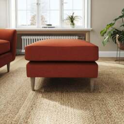 Sven Opulent Velvet Footstool - thumbnail 2