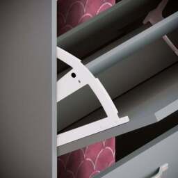 Vida Designs 2 Tier Shoe Cabinet - thumbnail 4