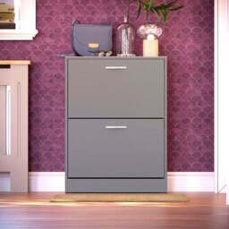 Vida Designs 2 Tier Shoe Cabinet - thumbnail 2