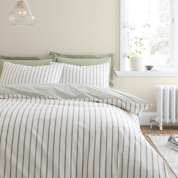 Bianca Hampton Stripe 200 Thread Count 100% Cotton Duvet Cover & Pillowcase Set - image 1