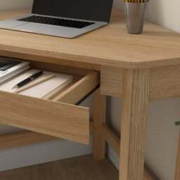 Malik Compact Corner Desk - thumbnail 4