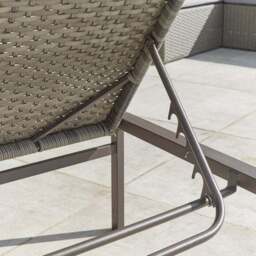 Malta Rattan Effect Sun Lounger - thumbnail 5