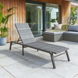 Malta Rattan Effect Sun Lounger - thumbnail 2