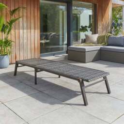 Malta Rattan Effect Sun Lounger - thumbnail 3
