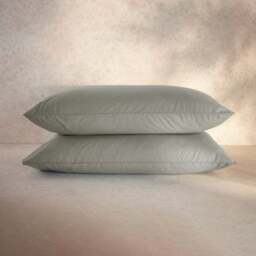100% Egyptian Cotton 220 Thread Count Standard Pillowcase Pair - thumbnail 5