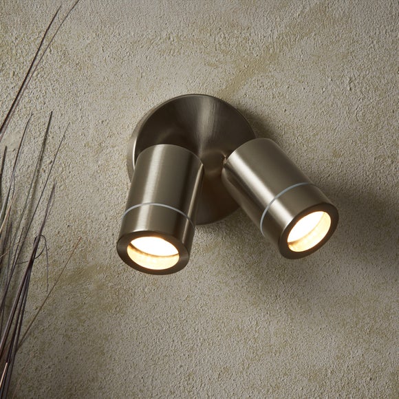 Brax Modern 2 Light Adjustable Wall Spotlight - image 1