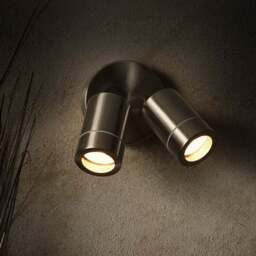 Brax Modern 2 Light Adjustable Wall Spotlight - thumbnail 2