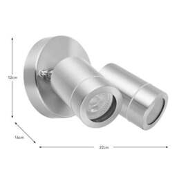 Brax Modern 2 Light Adjustable Wall Spotlight - thumbnail 6