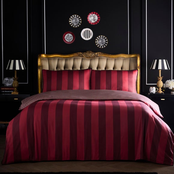 Laurence Llewelyn-Bowen Festivo Circus Stripe 100% Cotton Duvet Cover & Pillowcase Set - image 1