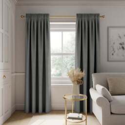 Rotterdam Herringbone Blackout Pencil Pleat Curtains - thumbnail 2