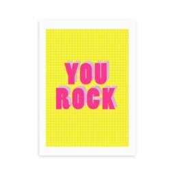East End Prints You Rock Print - thumbnail 2