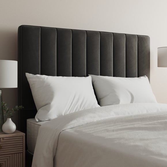 Luxury Velvet Vertical Stripe Headboard - image 1