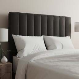Luxury Velvet Vertical Stripe Headboard - thumbnail 1